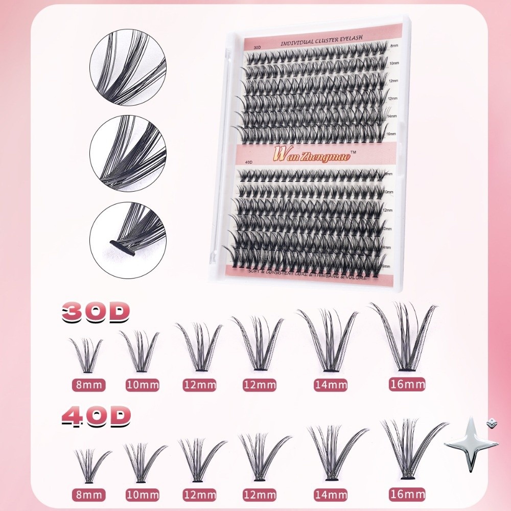 Eyelash Extension Wispy - Cílios Postiços de 8-16mm de Comprimento,