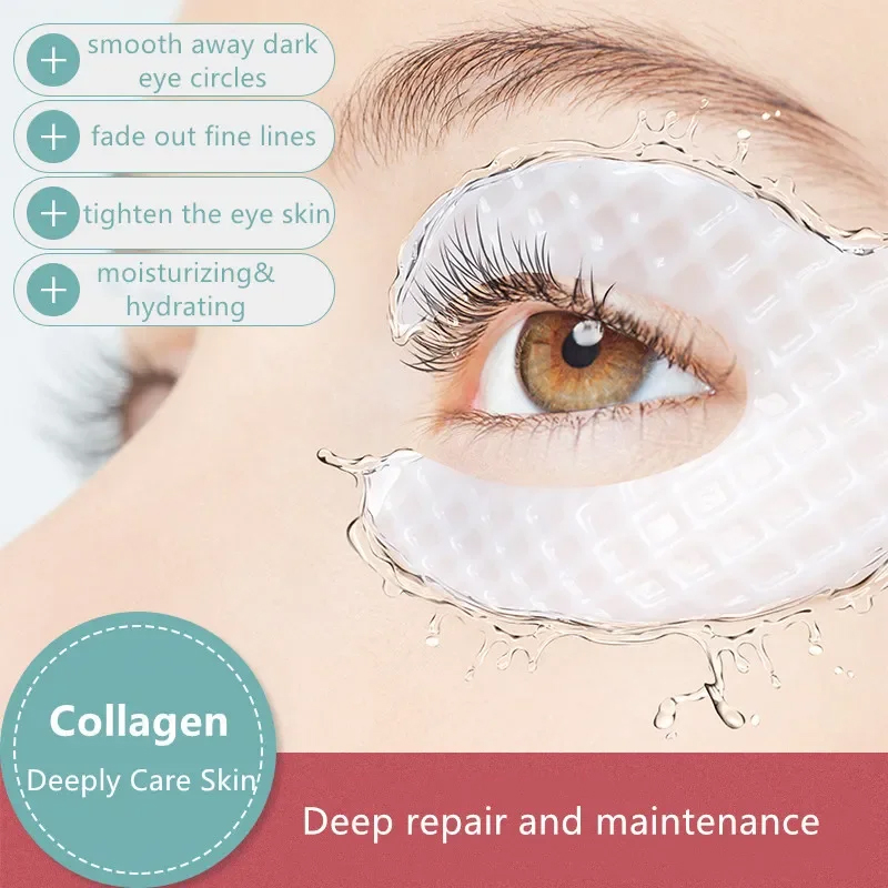 Eye Pad Collagen - Rugas remover os olhos remendos endurecimento