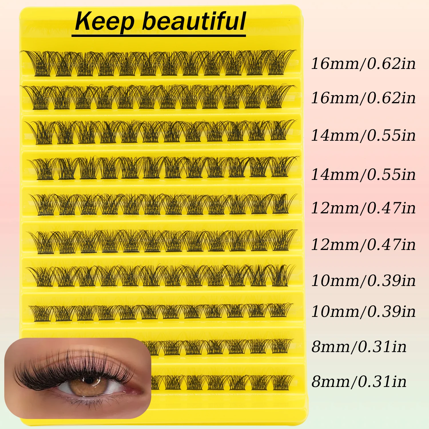 120 pares de cílios postiços i - Eyelash Extension Wispy avaliação e preço