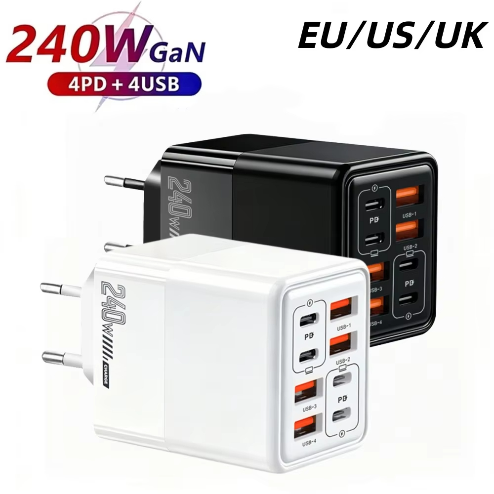Carregador USB C 240W 8 em 1 c - Eyelash Extension Uk avaliação e preço
