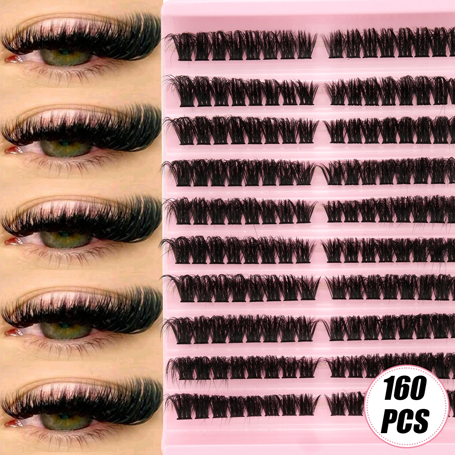 160 pares de cílios postiços r - Eyelash Extension Wispy avaliação e preço