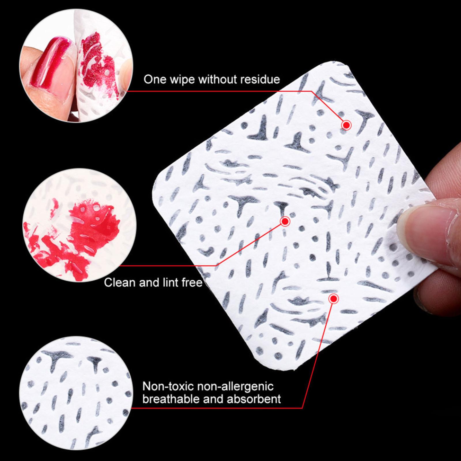 Lenços para unhas sem fiapos,  - Eyelash Extension Gel Remover avaliação e preço