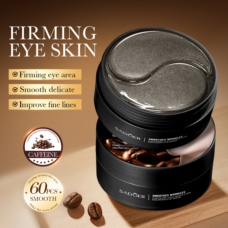 60 pçs sadoer cafeína cristal  - Eye Pad Collagen avaliação e preço
